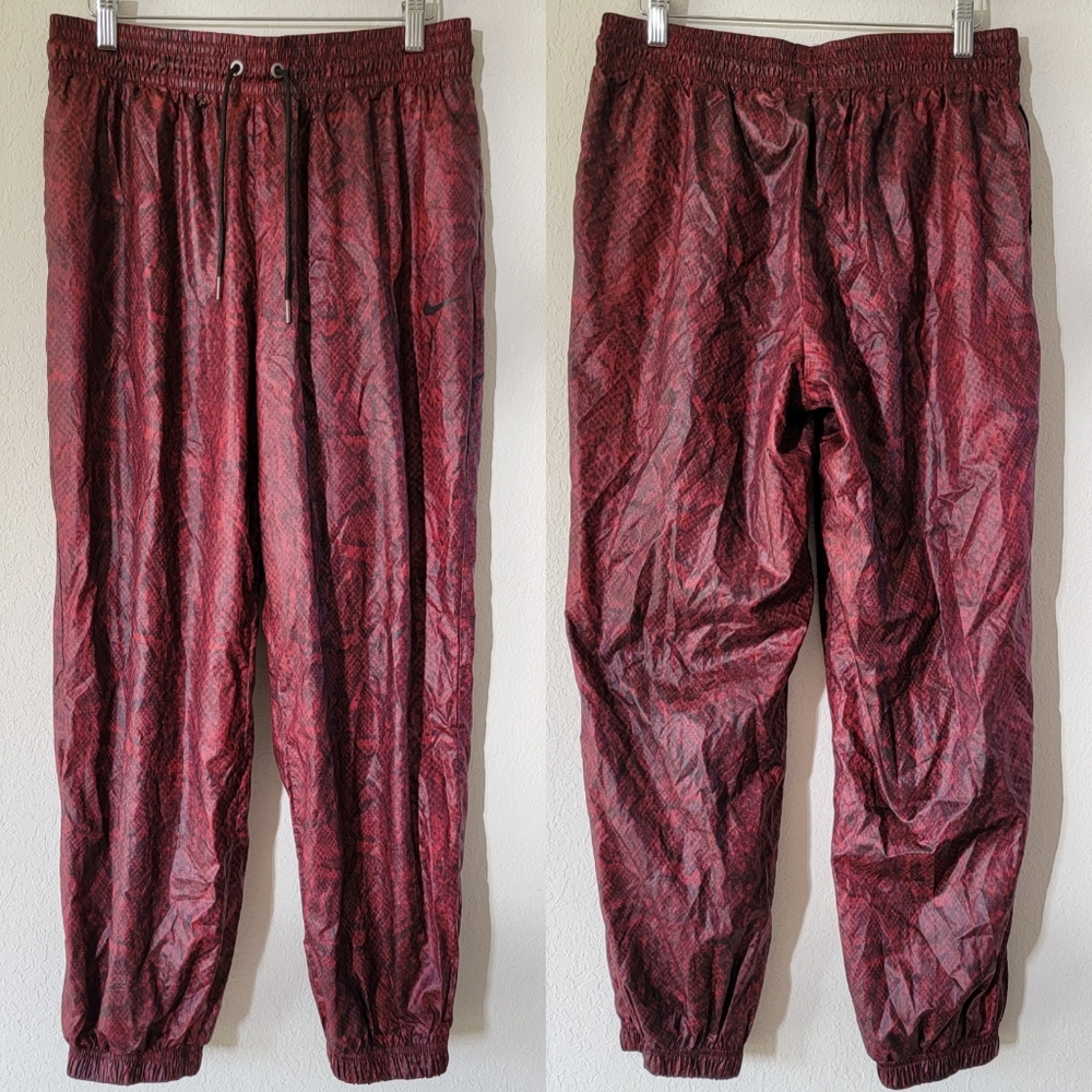 Nike Python Print Jogger Pants In Burgundy M. - image 2